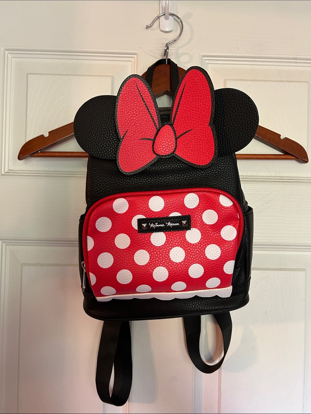 Minnie Mouse Black & Red Polka Dot Mini Backpack
